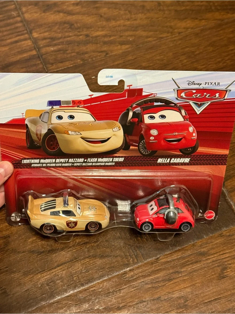 Disney Pixar Cars On The Road 2-Pack McQueen Deputy Hazzard & Bella Cadavre NIP